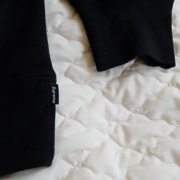 Supreme Crewneck Sweatshirt L Black FW15 - Picture 3 of 5